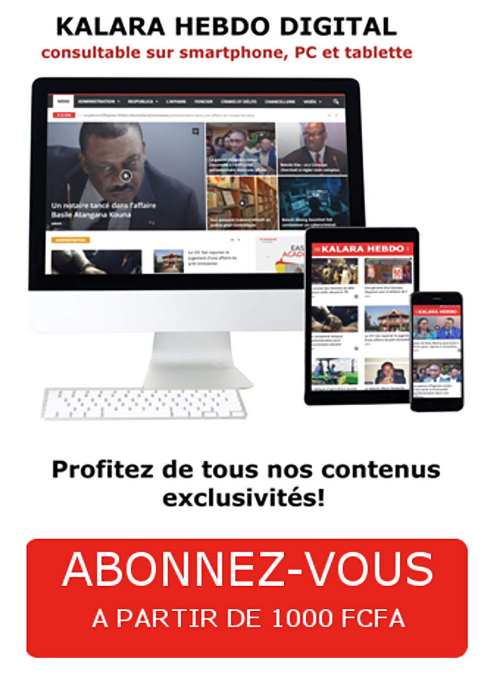 Kalara annonce son quotidien en ligne dans son édition N°400