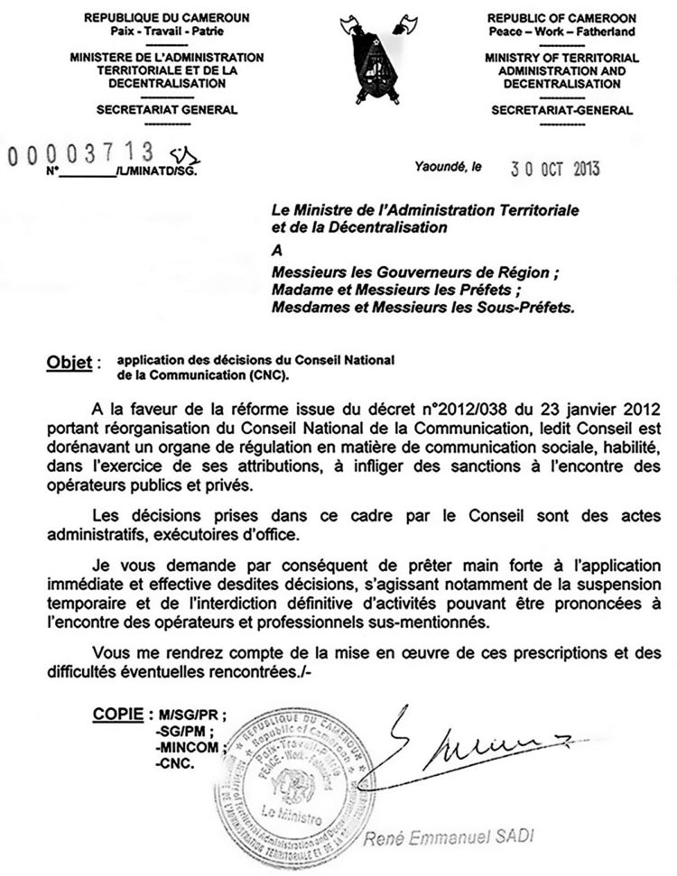 Le Minat s’invite abusivement dans la répression de la presse