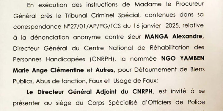 Voici pourquoi le TCS enquête sur la gestion du Dr Manga, DG du Centre des handicapés